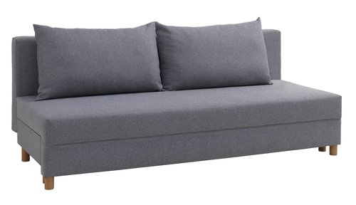 Καναπές-κρεβάτι NORSMINDE ανοιχτό γκρι ύφασμα