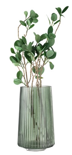 Váza ROY Ø13xV20 cm zelená