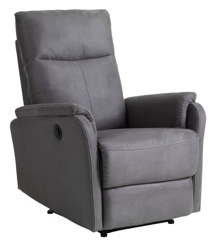 Poltrona recl. ABILDSKOV elettr. grigio JYSK