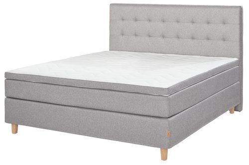 Sänggavel 160x125 H50 STITCHED grå-29