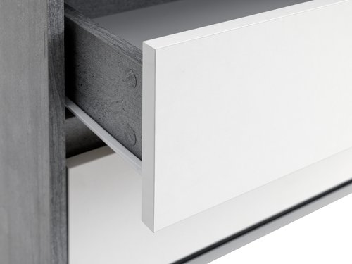 3 Kommode BILLUND weiß/beton | JYSK