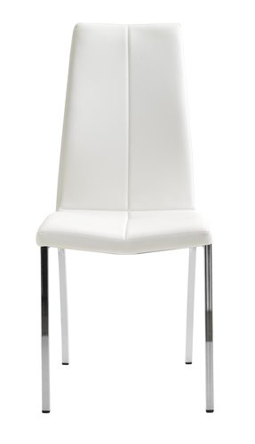 Dining chair HAVNDAL white/chrome
