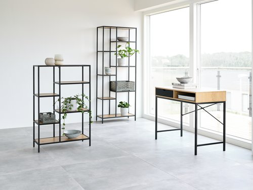 Secretária TRAPPEDAL 48x95 carvalh/preto