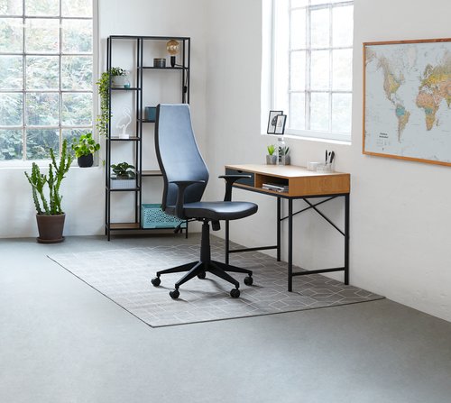 Secretária TRAPPEDAL 48x95 carvalh/preto