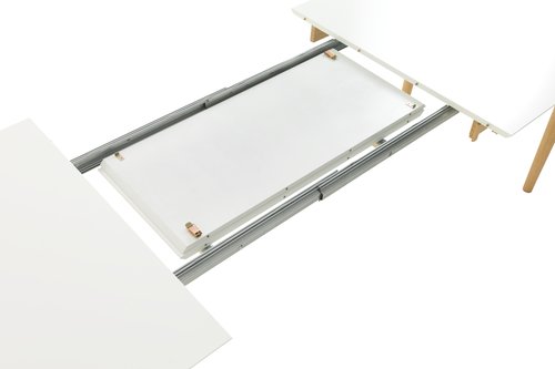 Spisebord EGENS 90x190/270 hvid