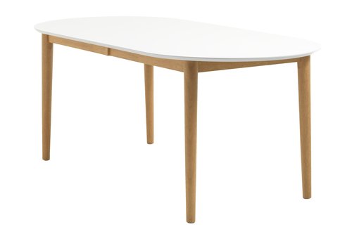 Tavolo da pranzo EGENS 90x190/270 cm bianco