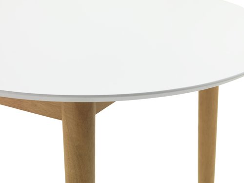 Mesa de comedor EGENS 90x190/270 blanco