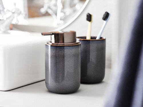 Dispensador sabão MYRVIKEN vidrado