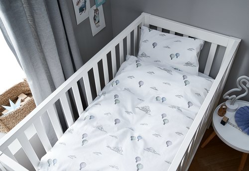 Baby sengesæt LIV 70x100 hvid/lilla