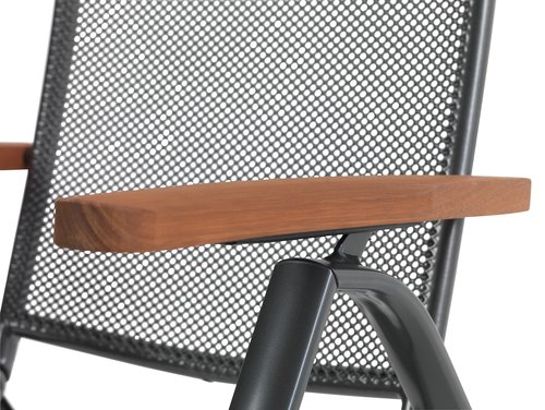 LARVIK D200 stół szary + 4 LARVIK krzesło pozycyjne szary
