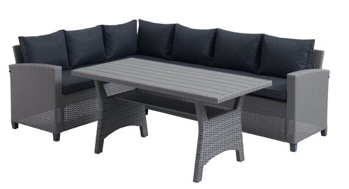 Lounge set ULLEHUSE 6-seater grey