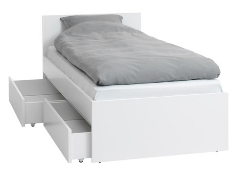 Okvir kreveta LIMFJORDEN 90x200 bijela