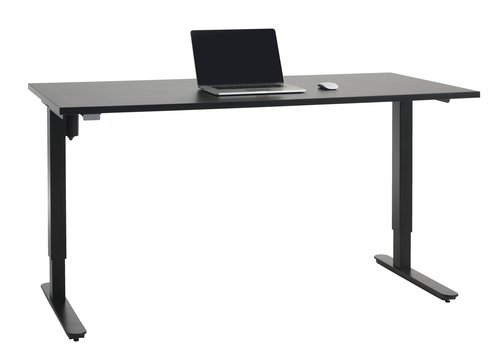 Stůl s nastavitelnou výškou SLANGERUP 80x160 černá