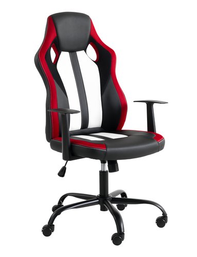 Gamer-stol HAVDRUP sort/rød