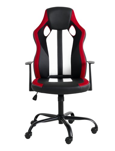 Gamer szék HAVDRUP fekete/piros