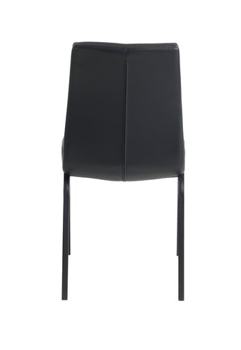 Jedálenská stolička ASAA čierna koženka
