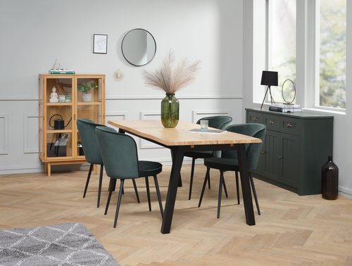 Espelho MARSTAL Ø50 preto