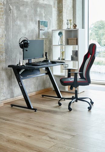 Mesa gaming LANGHOLM c/LED preto