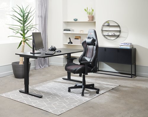 Adjustable desk SLANGERUP 80x160 black