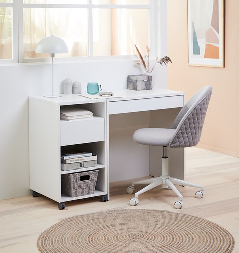 Schreibtisch HERLEV 49x75 weiß JYSK