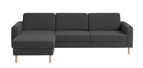 Sofa SVALBARD chaiselong mørkegrå