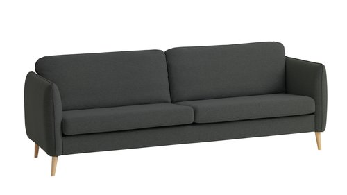 Sofa AARHUS 3-Sitzer dunkelgrau