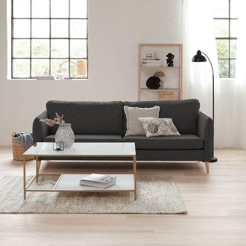 Sofa AARHUS 3-seter mørk grå