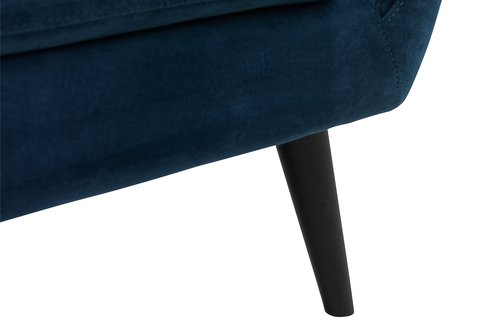 Sofa EGEDAL 2.5-Sitzer dunkelblauer Samt