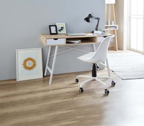 Schreibtisch BRYRUP 48x120 Eiche/weiß JYSK