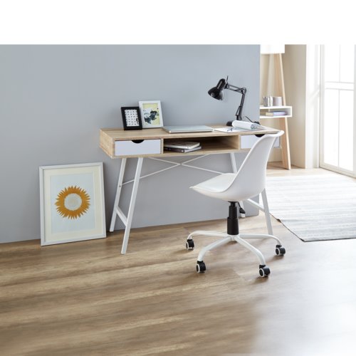 Secretária BRYRUP 48x120 carv./branco