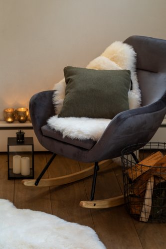 Cadeira baloiço ASSERBO cinzento escuro