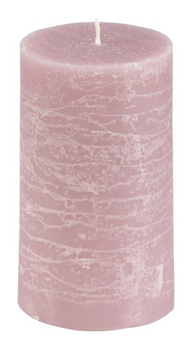 Vela pilar EILEF Ø7xA12cm rosa