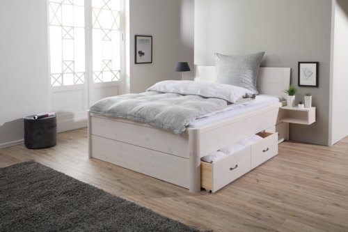 Bettgestell LYNGBY 180x200 weiß JYSK