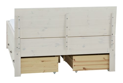 Bettgestell LYNGBY 180x200 weiß JYSK