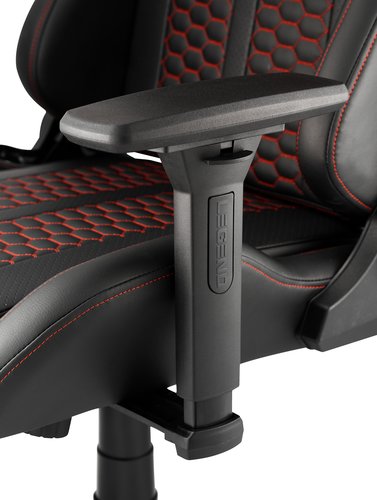 Gaming chair NIBE black faux leather red JYSK