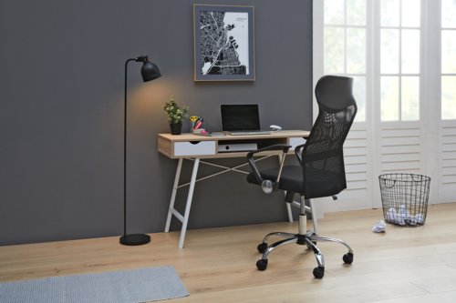 Secretária BRYRUP 48x120 carv./branco