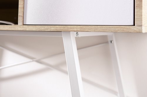 Secretária BRYRUP 48x120 carv./branco