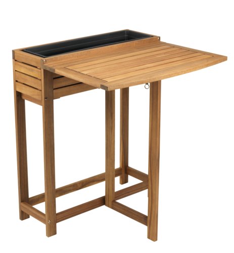 Table pliante VANDREFALK 64x63 bois dur