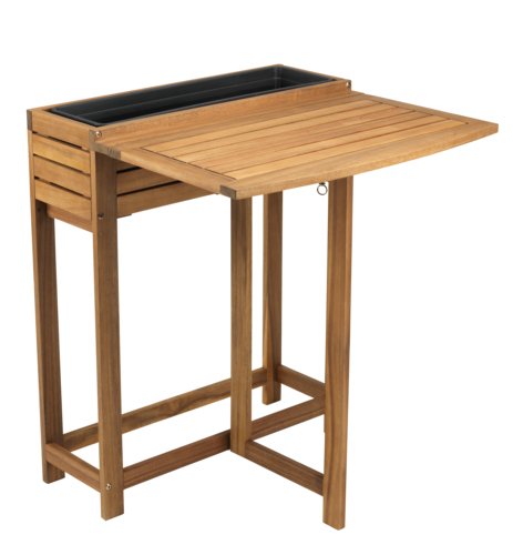 Folding table VANDREFALK 64x63 hardwood