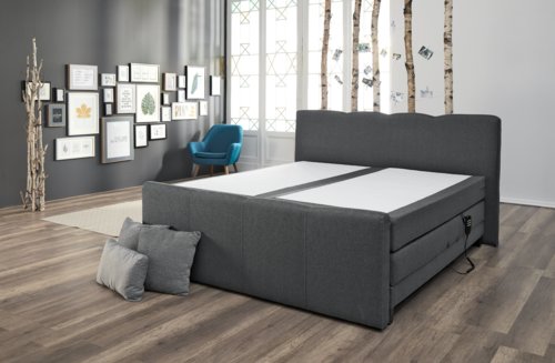 Boxspringbett 180x200 GOLD C120 grau-24