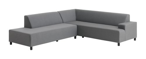Lounge-Sofa UHRE 6 Personen hellgrau wetterbeständig