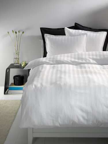 Duvet cover set NELL sateen Single white