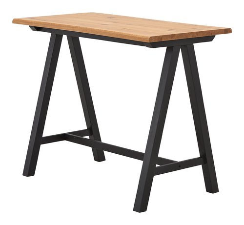 Bar table SANDBY 71x128 natural oak/black