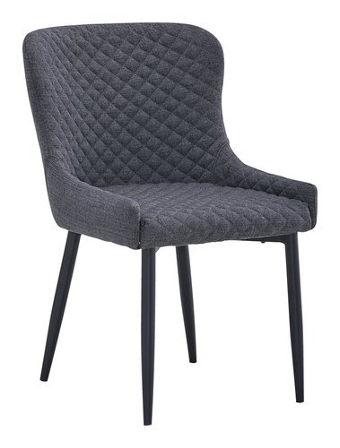 Jedálenská stolička PEBRINGE sivá/čierna
