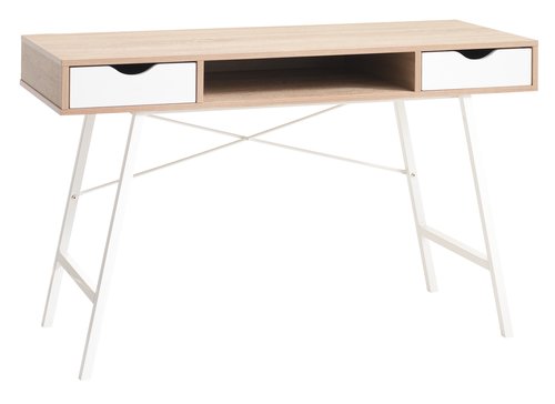 Secretária BRYRUP 48x120 carv./branco