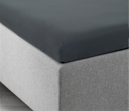 Lenzuolo per topper JASMIN Jersey 150x200x6 cm grigio