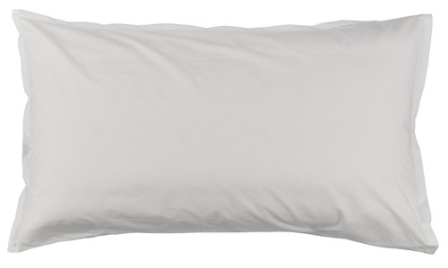Taie d'oreiller Percale LILLY 40x80 blanc