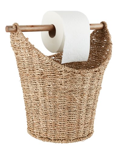 Toilet roll holder VEGBY H34cm seagrass