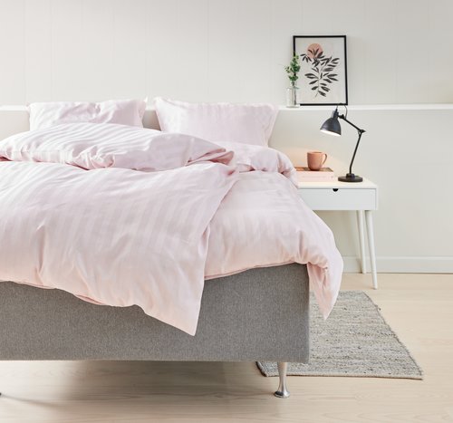 Set posteljine NELL saten 140x200 ružičasta
