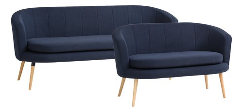 Sofa GISTRUP 3-Sitzer dunkelblau